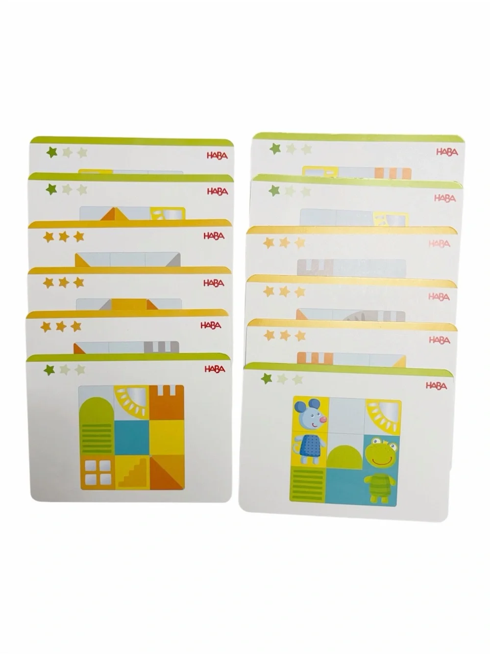 HABA | Animal Squares Arranging Game Puzzle Wood Block Toddler